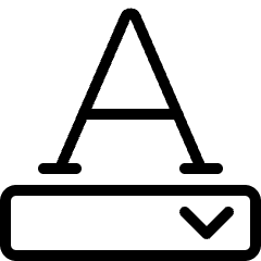Text Options Icon from Ultimate Light Set