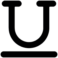 Text Underline Icon from Ultimate Bold Set
