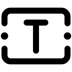 Textbox Icon from Ultimate Bold Set