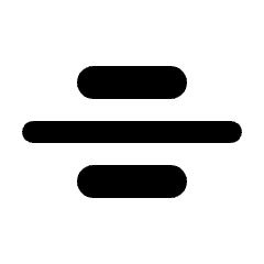 Align Center Icon from Rounded Line - Streamline Material Set