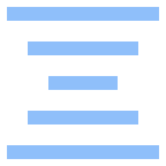 Align Center Icon from Sharp Flat Set