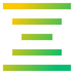 Align Center Icon from Sharp Gradient Set