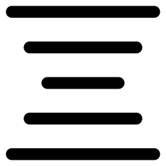 Align Center Icon from Core Line Set