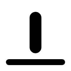 Align Flex End Fill Icon from Rounded Fill - Streamline Material Set