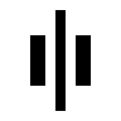 Align Justify Center Icon from Sharp Line - Material Pro Set