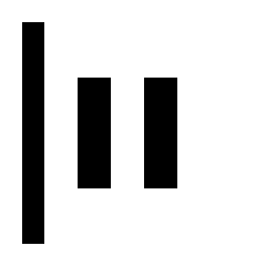 Align Justify Flex Start Icon from Sharp Line - Material Pro Set