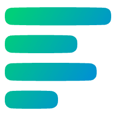 Align Left 1 Icon from Plump Gradient Set