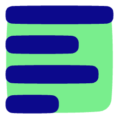 Align Left 1 Icon from Plump Pop Set