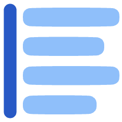 Align Left 2 Icon from Plump Flat Set