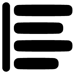 Align Left 2 Icon from Plump Solid Set