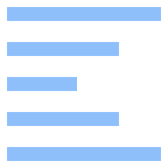 Align Left Icon from Sharp Flat Set
