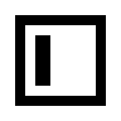 Align Object Left Icon from Sharp Line - Material Pro Set