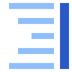 Align Right 2 Icon from Sharp Flat Set