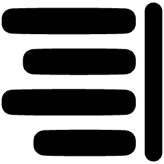 Align Right 2 Icon from Plump Solid Set