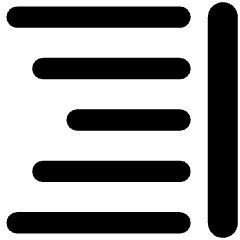 Align Right 2 Icon from Core Remix Set