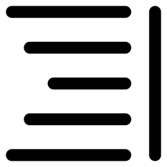 Align Right 2 Icon from Core Line Set