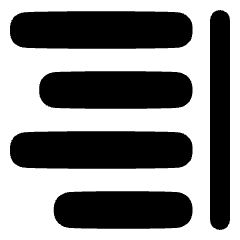 Align Right 2 Icon from Plump Remix Set