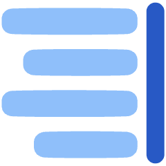 Align Right 2 Icon from Plump Flat Set