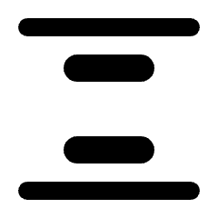 Align Space Around Icon from Rounded Line - Streamline Material Set