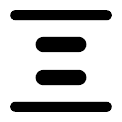 Align Space Even Fill Icon from Rounded Fill - Streamline Material Set