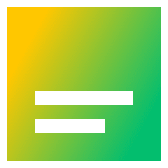 Align Text Bottom Icon from Sharp Gradient Set