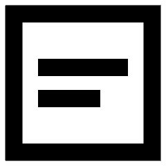 Align Text Center Icon from Sharp Remix Set