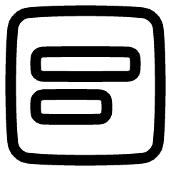 Align Text Center Icon from Plump Line Set