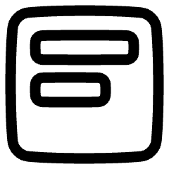 Align Text Top Icon from Plump Line Set