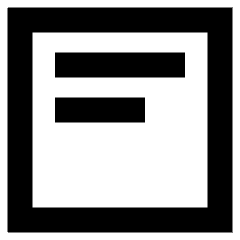 Align Text Top Icon from Sharp Remix Set