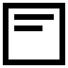Align Text Top Icon from Sharp Line Set