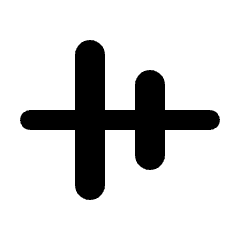 Align Vertical Center Icon from Rounded Line - Streamline Material Set