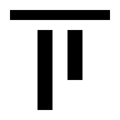 Align Vertical Top Icon from Sharp Line - Material Pro Set