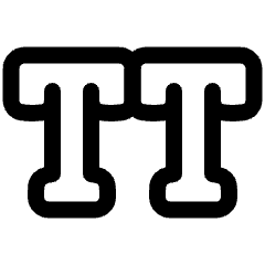All Caps Icon from Plump Line Set