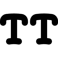 All Caps Icon from Flex Solid Set