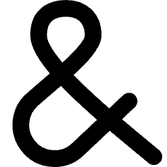 Ampersand Icon from Micro Line Set