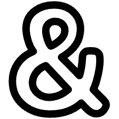 Ampersand Icon from Plump Line Set