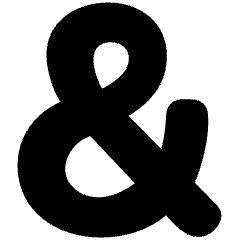 Ampersand Icon from Plump Solid Set