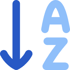 Ascending Alphabetical Order Icon from Flex Flat Set