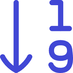 Ascending Number Order Icon from Flex Duo Set