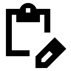 Assignment Edit Icon from Sharp Line - Streamline Material Set