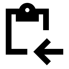 Assignment Return Icon from Sharp Line - Material Pro Set