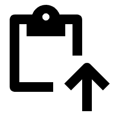 Assignment Submitted Icon from Outlined Line - Streamline Material Set