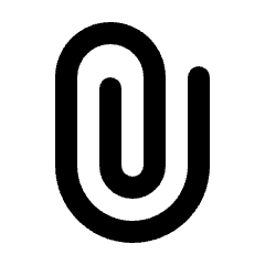 Attach File Fill Icon from Rounded Fill - Streamline Material Set