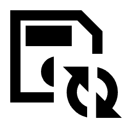 Auto Save Icon from Sharp Line - Streamline Material Set