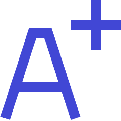Bigger Text Plus Size Icon from Sharp Duo Set