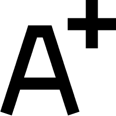 Bigger Text Plus Size Icon from Sharp Remix Set