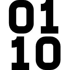 Binary Code Icon from Sharp Remix Set