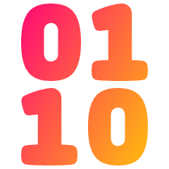 Binary Code Icon from Plump Gradient Set