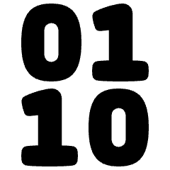 Binary Code Icon from Plump Solid Set