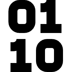 Binary Code Icon from Sharp Solid Set